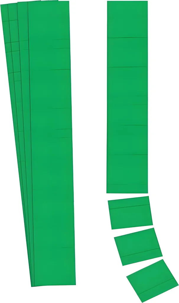 Fiches de signalisation en carton vert 5cm pour planning Planrecord