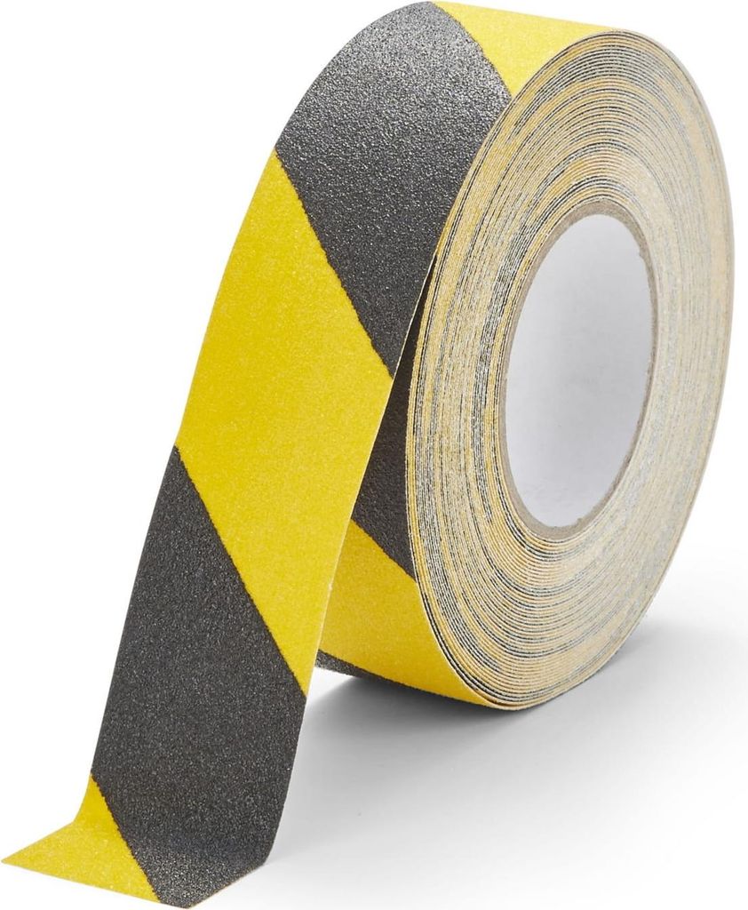 Anti - Rutsch - Warnband Gelb & Schwarz 50 mm x 18.3 m x - Gelb & Schwarz - Anti - Rutsch - Polyvinyl chloride (PVC) - 0,95 mm - In - & Outdoor - N...