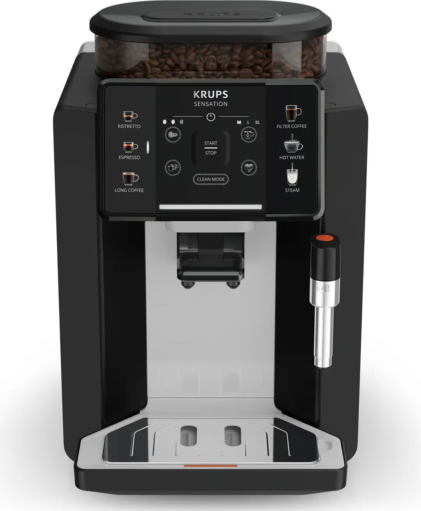 Krups Sensation EA910A10 Expresso Broyeur avec Broyage Inox Précis