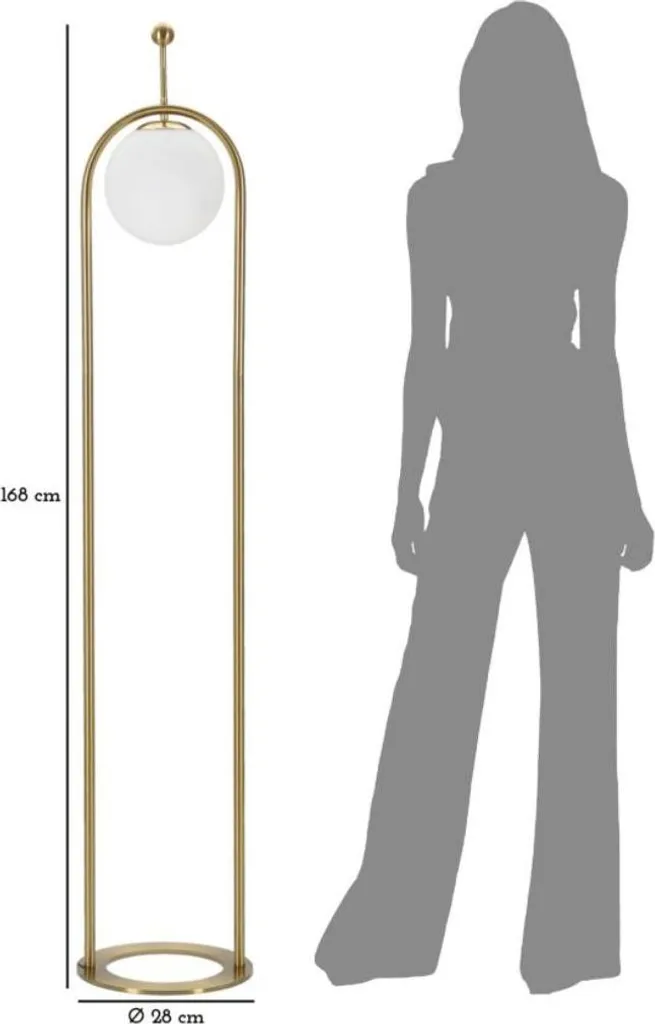 Lampadaire d'angle 168 cm doré blanc : éclairage doux sans reflet - 5