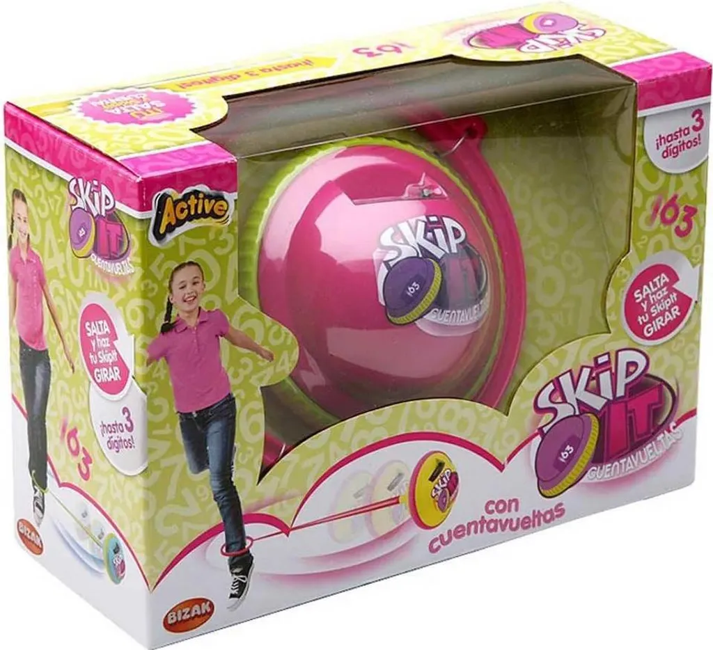 Skip It Bizak Original avec Compteur - Jouet de Saut Cardio pour Enfant
