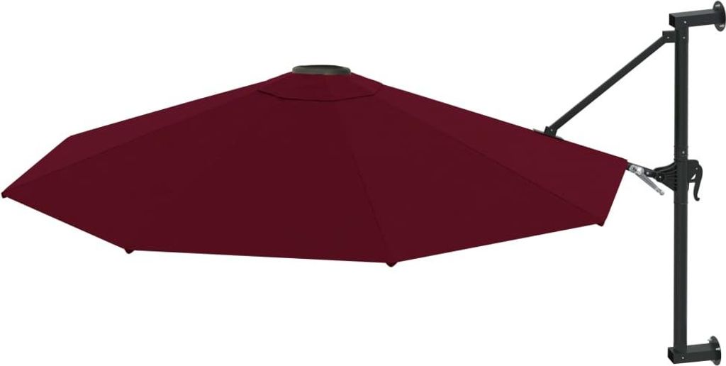 vidaXL Slnečník na montáž na stenu s kovovou tyčou 300 cm Obrázok produktu 