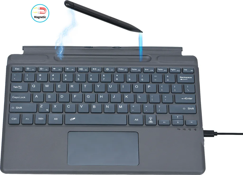 Clavier Surface Pro 8/9/X : Finie la Fatigue avec le Design Ergonomique