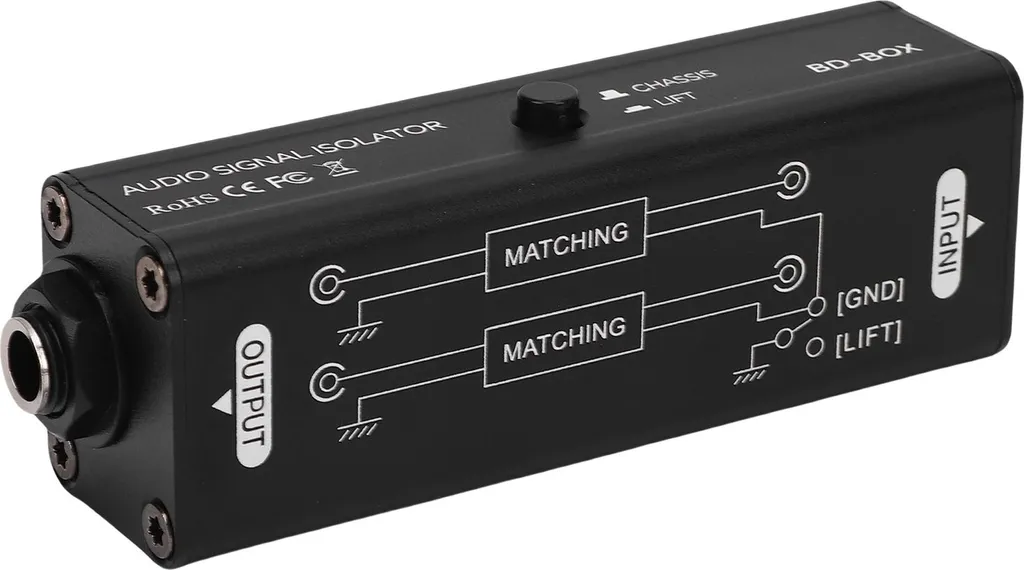 Suppresseur de ronflement audio 6.35 mm passif pour studio et home