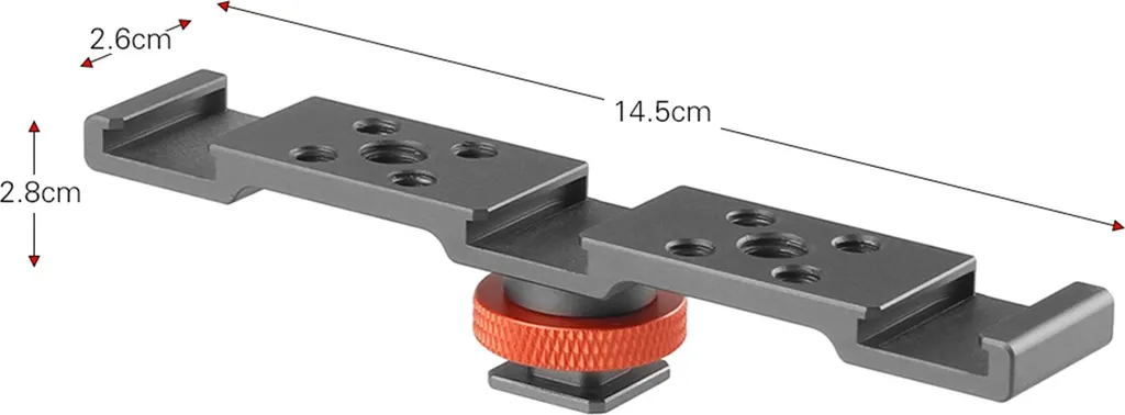Staffa Tripla Slitta Alluminio: Accessorio Indistruttibile per Reportage