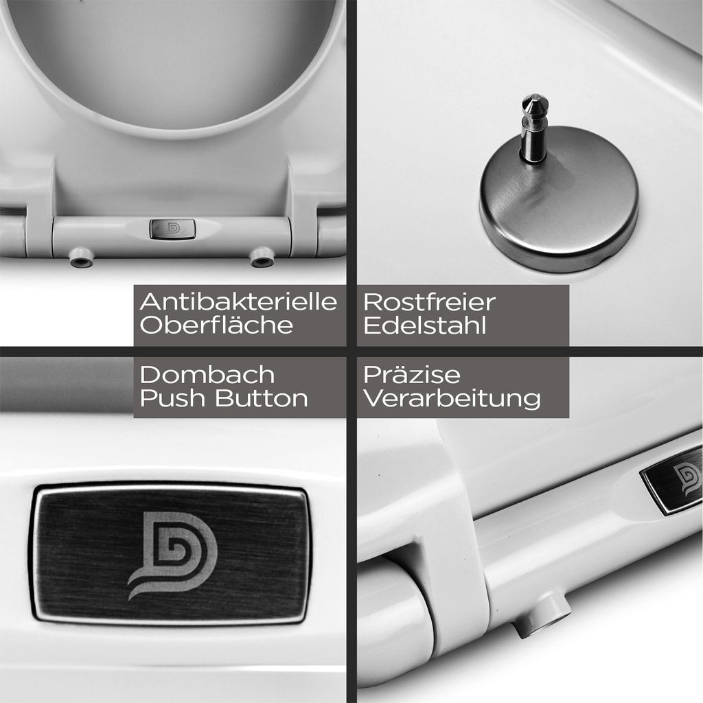 Dombach® Premium Toilettendeckel mit Absenkautomatik Produktbild 5
