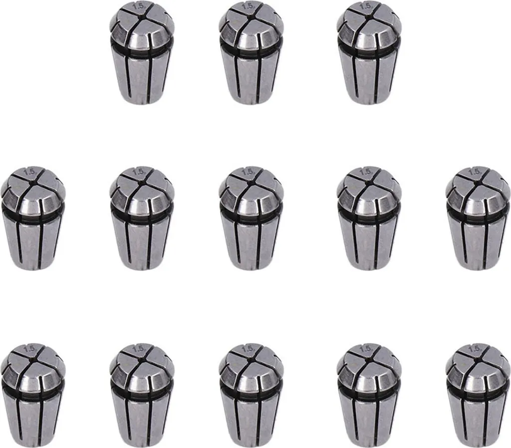 Pinces de Serrage ER11 en Acier Ressort, Set de 13 Pièces, 1mm à 7mm