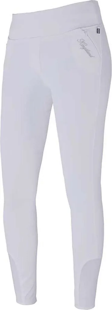 Culotte équitation E-Tec Kingsland Katja blanche élastique et souple