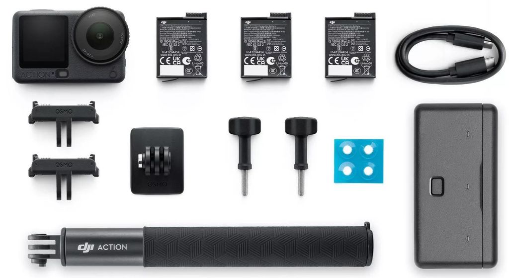 DJI Osmo Action 6 Standard Combo, 4K Ultra HD, CMOS, 38 MP, Obrázok produktu 