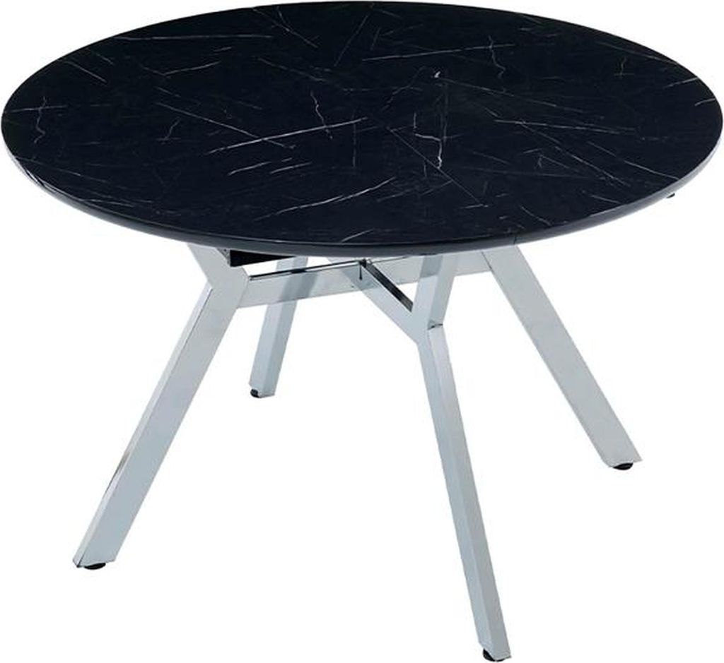 Esstisch Modern Rund Esszimmertisch Essecke Esszimmermöbel Tisch Schwarz