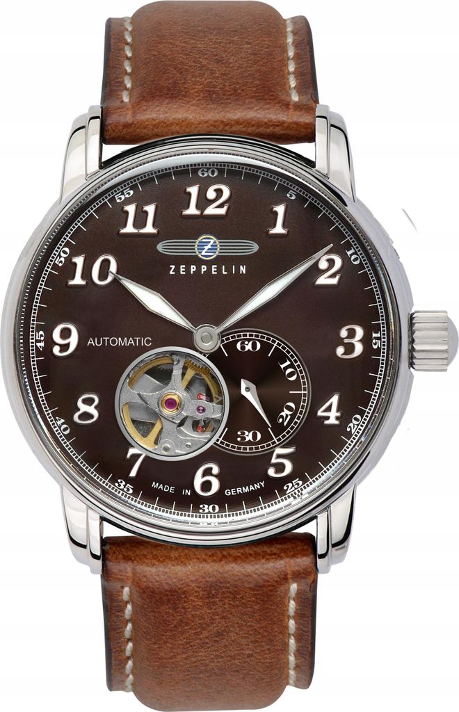 Orologio Zeppelin da uomo 76664 marrone Immagine del prodotto 