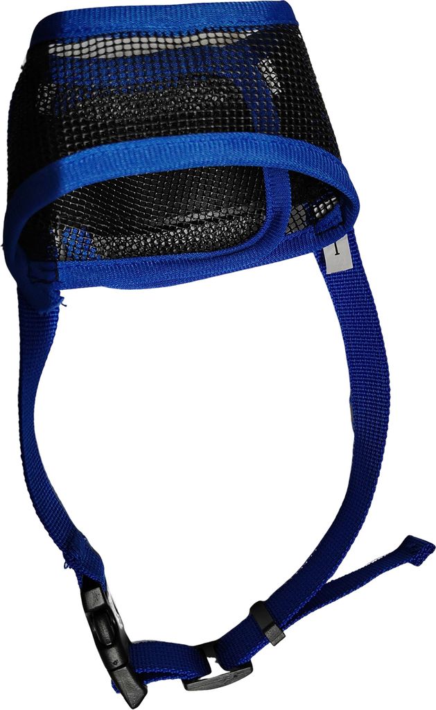 Maulkorb für Hunde, verstellbar, aus Netzstoff, Mundschutz für Hunde zur Verhinderung von Beißen, Kauen und Lecken, atmungsaktiv, Anti-Bell-Maul...