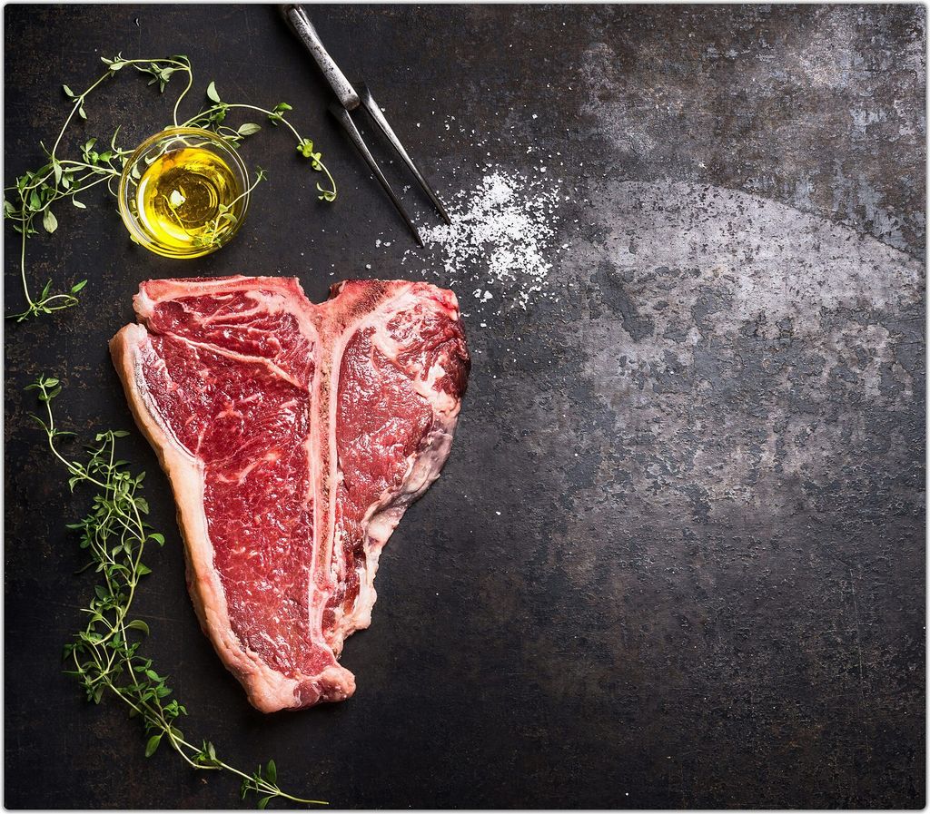 Spritzschutz Herdabdeckplatte Schneidebrett aus Glas T-Bone Produktbild 