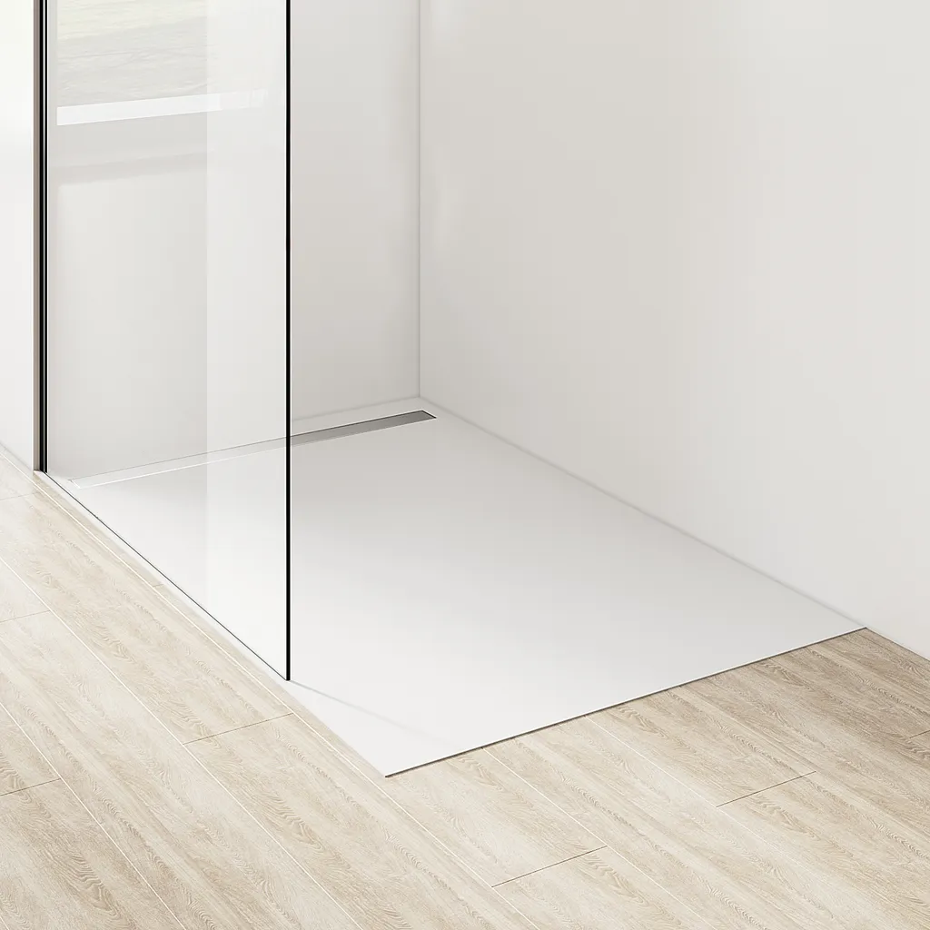Paroi de Douche Fixe Industrielle 90cm avec Verre Anticalcaire NANO 6mm - 11