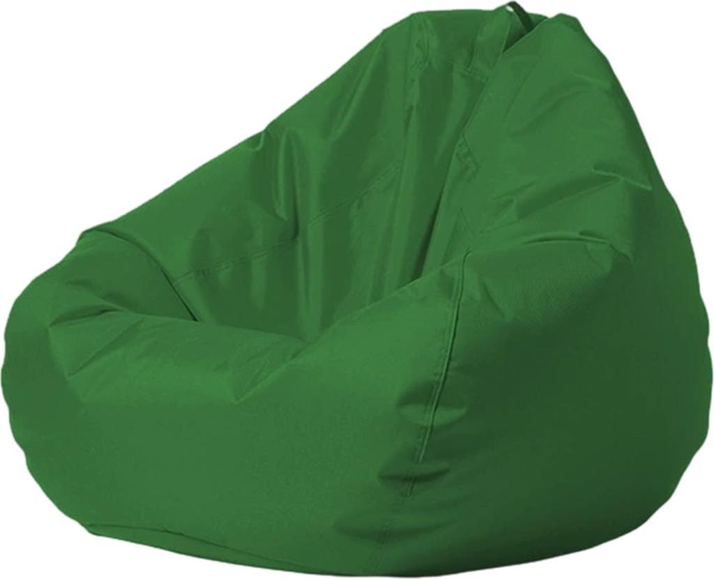 Runder 2-in-1-Pouf für drinnen und draußen, 300 l Füllung, 120 x 80 x 75 cm, wasserabweisend und strapazierfähig, Türkis