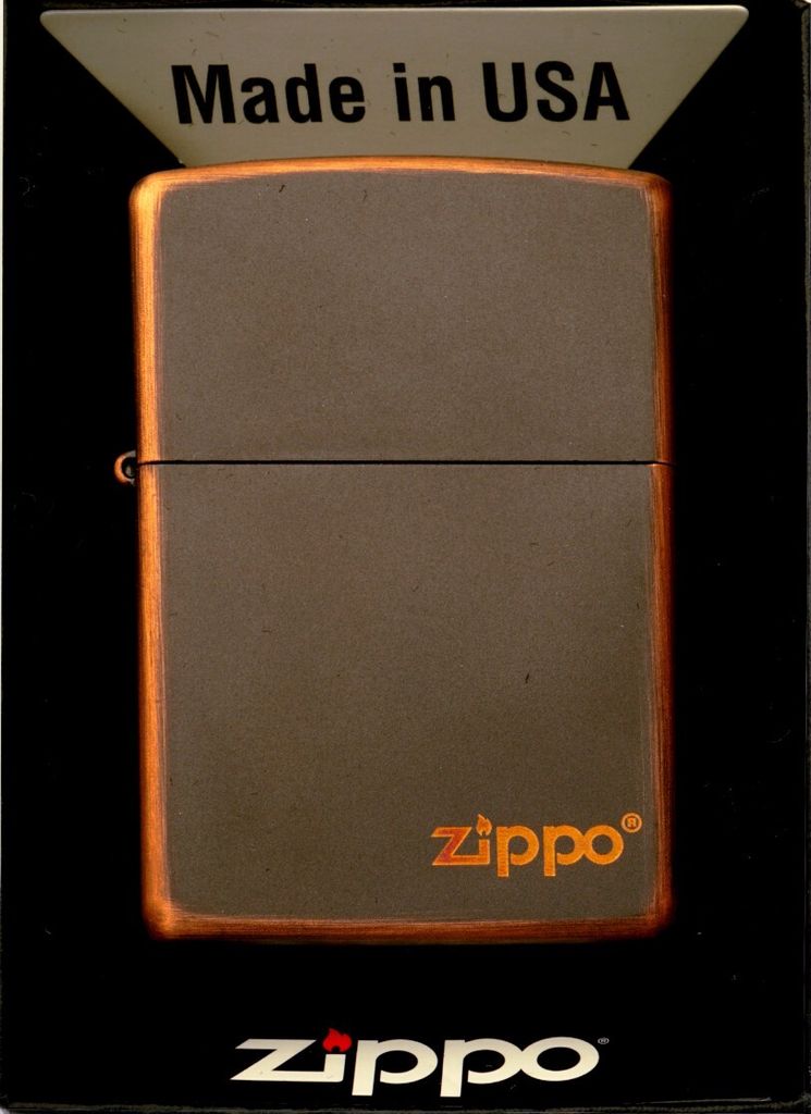Zippo Benzin-Feuerzeug Rustic Broonze Zippo Logo 60006257, Produktbild 