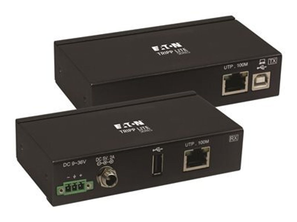 Tripp Lite USB over Cat6 Extender 1-Port Industrial, ESD Protection, PoC - USB 2.0, Mountable, 330 ft., TAA - USB-Erweiterung - USB, USB 2.0 - übe...