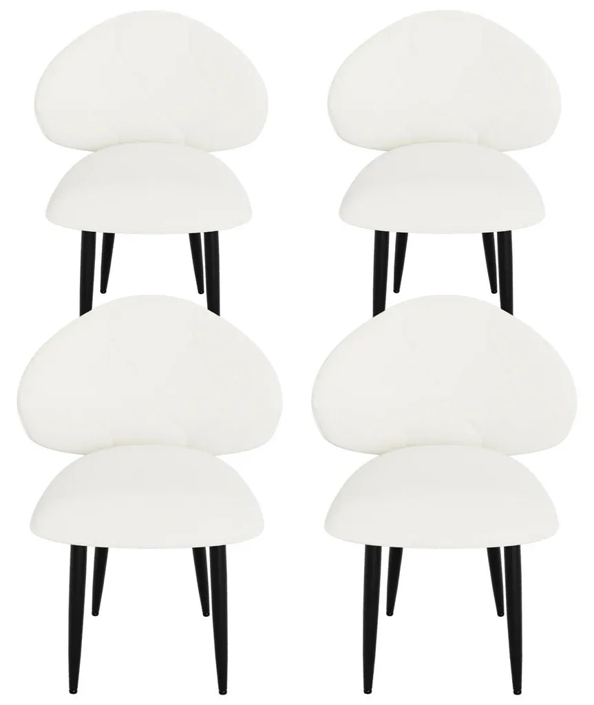 Chaises de salle à manger blanches pour un intérieur lumineux et cosy