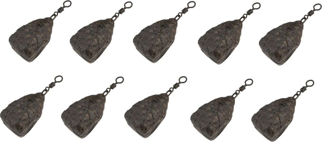 Fox Edges Flat Pear Lead - 10 Karpfenbleie, Gewicht:42g
