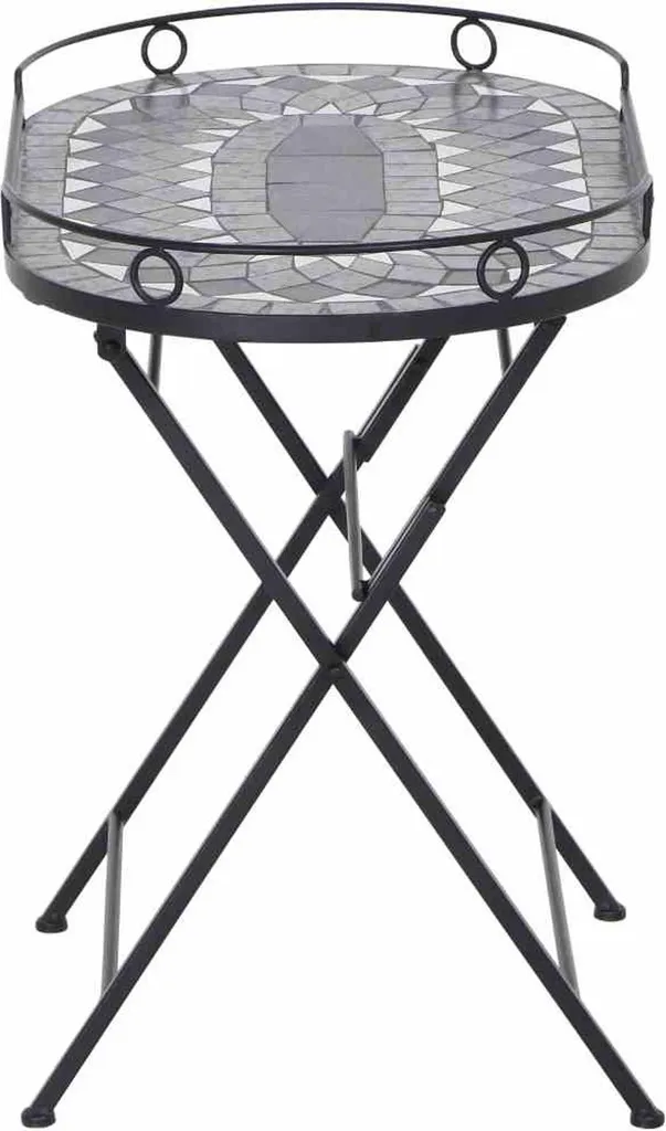 Table de service Como GARDAMO anthracite avec roues multidirection