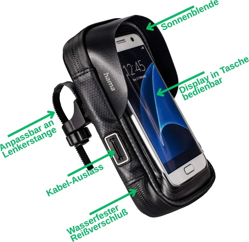 Support Smartphone Noir Ajustable Hama Multi avec Maintien Latéral Sûr - 5