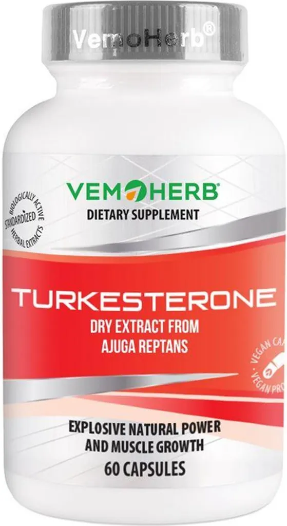 VemoHerb Turkesterone 60 gélules - Supplément de Qualité Supérieure