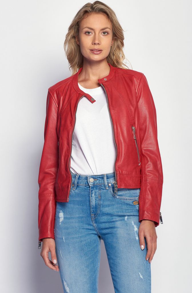 Maze Lederjacke 183Grenada Damen red M