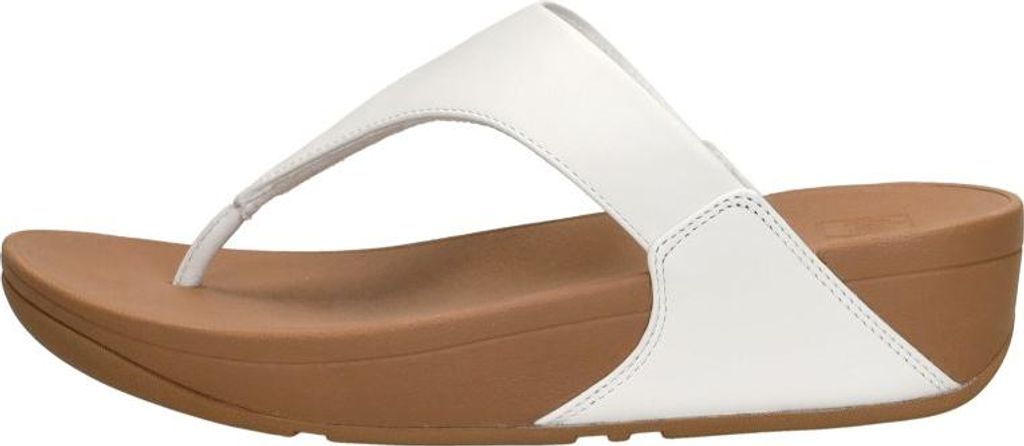 FitFlop Lulu Leather Toepost  Teenslippers - Wit - Maat 41 Produktbild 