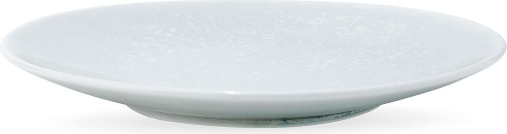 VERLO PERLA Speiseteller 22 cm – Flacher Teller in Perlmutt-/Perlweiß-Optik, Elegantes Zeitloses Design, Hochwertige Keramik, Ideal für Frühst...
