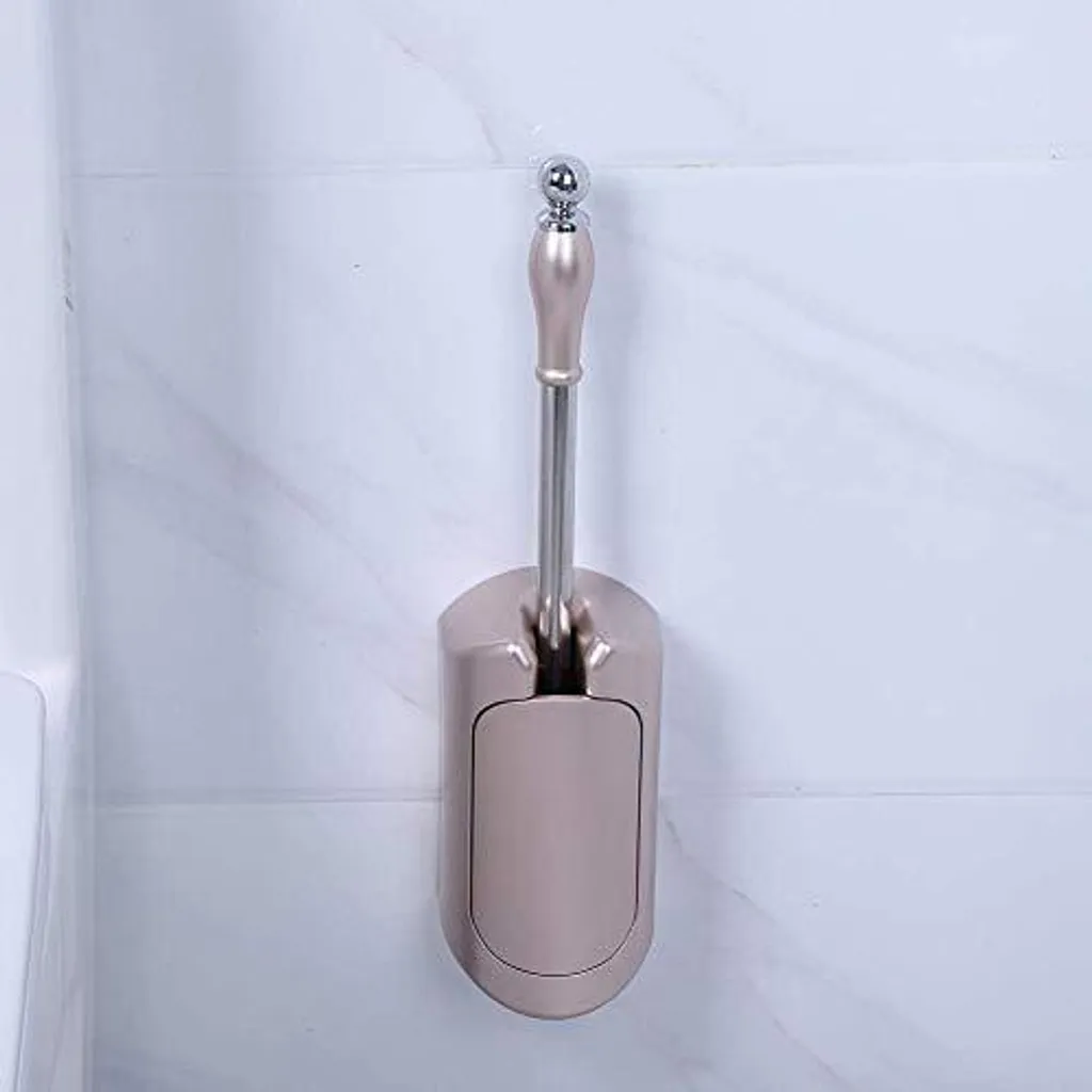 Brosse WC murale inox blanc : fini la rouille et les traces au sol