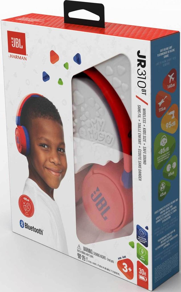 Słuchawki, JBL JR310BT CZERWONE SŁUCHAWKI Zdjęcie produktu 13