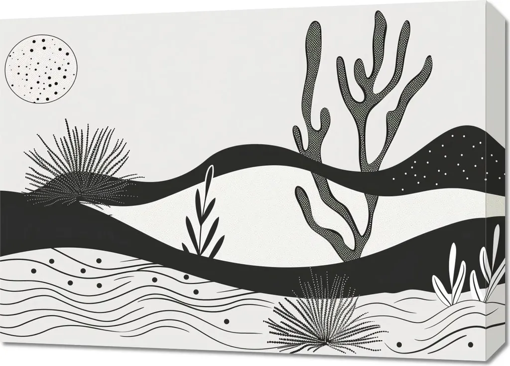 Tableau de nuit 70 x 50 cm - Créer une ambiance relaxante de jardin