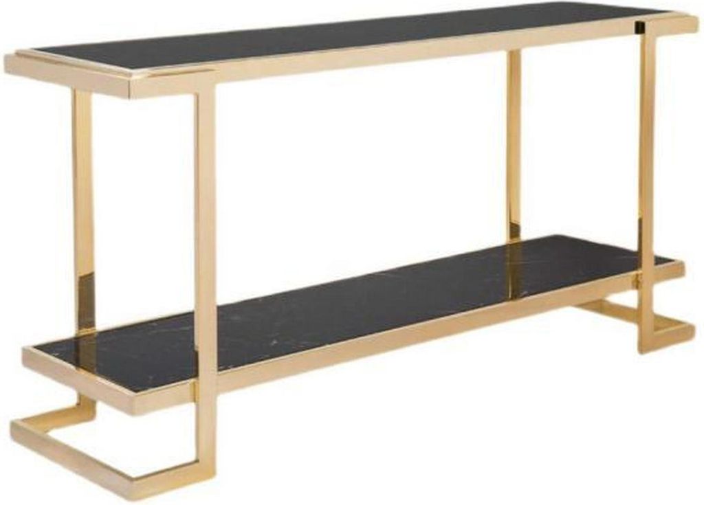 Wohnzimmer Konsolentisch Modern Luxus Edelstahl Tisch Konsole Gold
