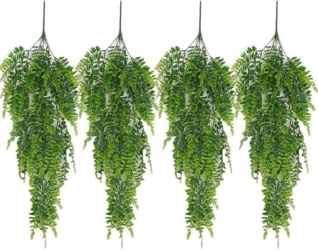 4 Stück 80 cm künstliche Bostonfarn-Kletterpflanze, Produktbild 