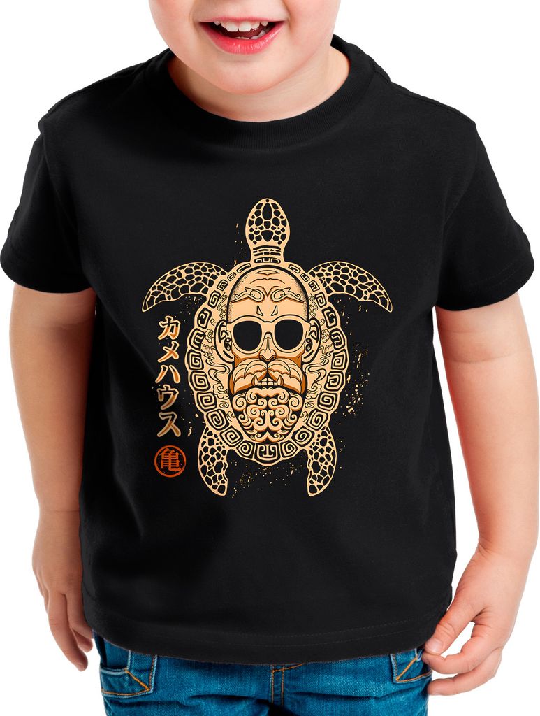 style3 Roshi Turtle Kinder T-Shirt super dragon saiyan z gt