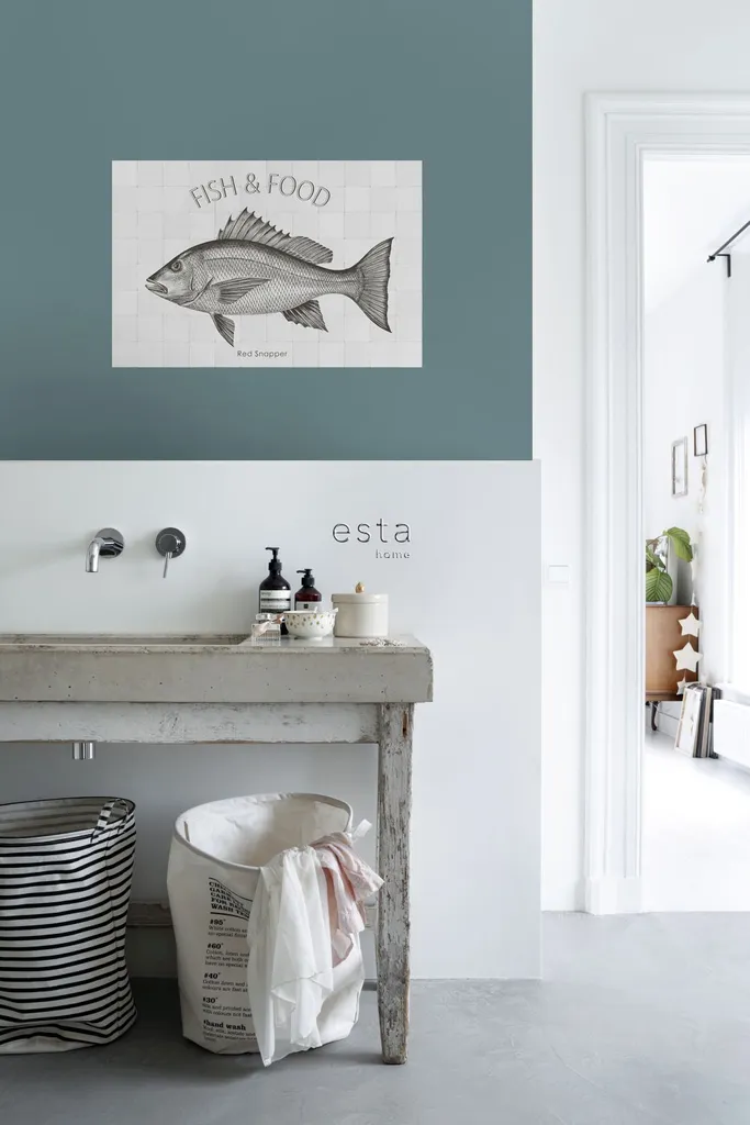 Grand sticker poisson noir mat 70 x 46.5 cm pose facile sans bulles