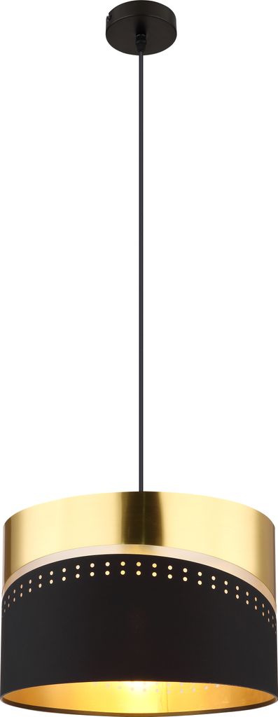 Globo Lighting Hängeleuchte Metall schwarz matt, 1x E27 Produktbild 