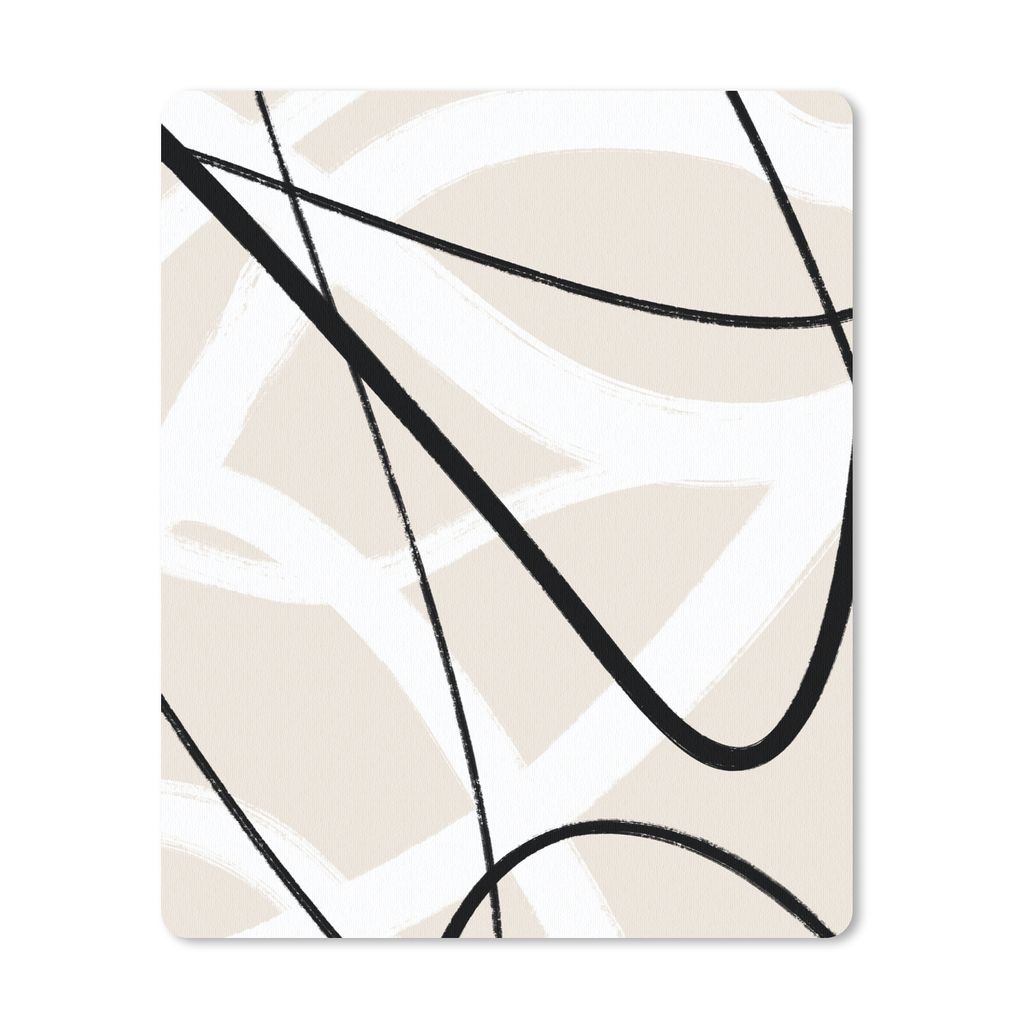 MuchoWow Mauspad Mousepad Linie - Abstrakt - Minimalismus - Pastell 30x40 cm - Mousepads - Maus Mat - Pad - Mausunterlage - Mausmatten