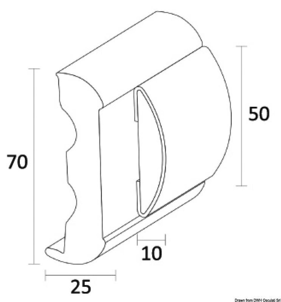 SPHAERA 50 Fenderprofil Standardbasis 24m - Osculati 44.061.50