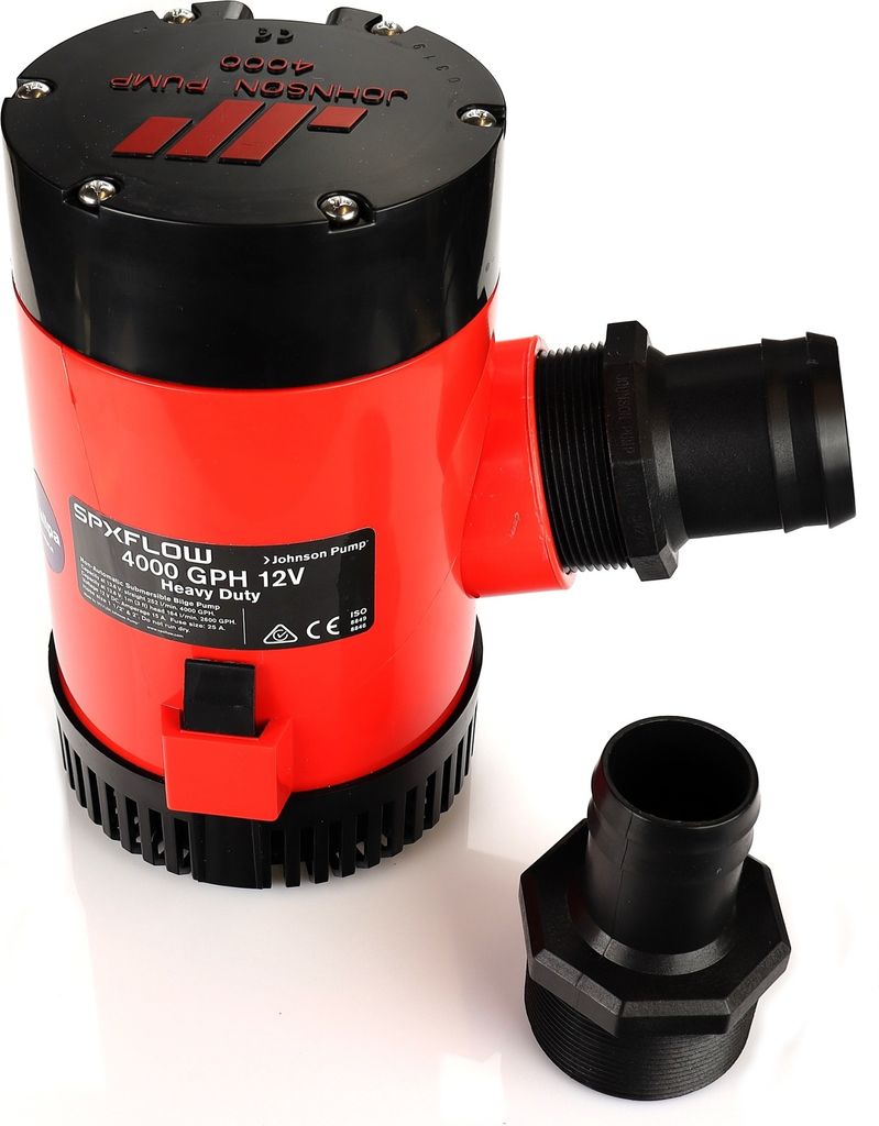 Johnson Pump Heavy Duty Serie Bilgepumpe L4000 12V & 24V Produktbild 