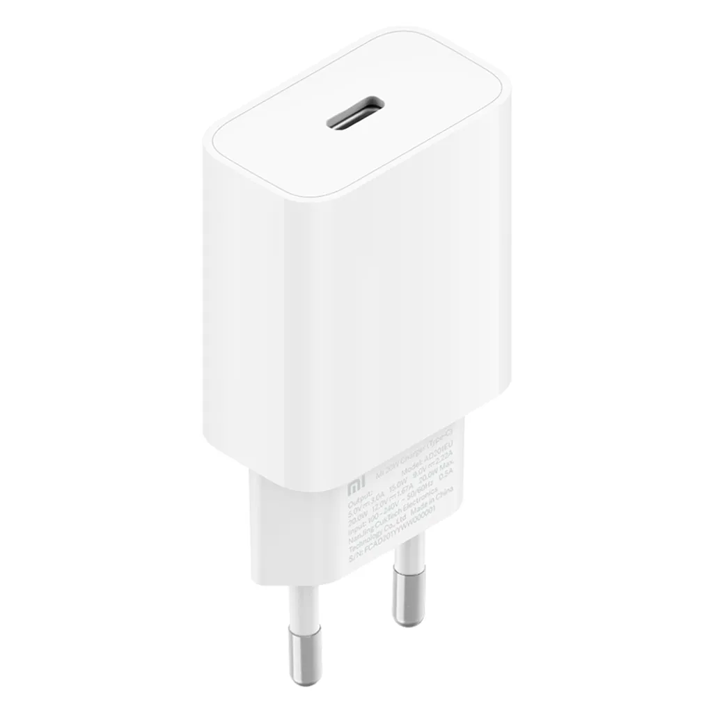 Alimentatore Xiaomi Mi 20W Bianco AC - Fast Charge per Console e Smartphone
