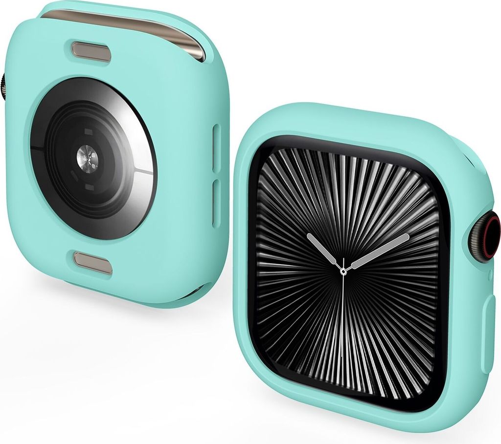 Für Apple Watch Series 10 46mm Candy Design Smart Watch TPU Gehäuse Hülle Türkis