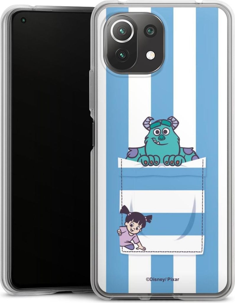 DeinDesign Handyhülle für Xiaomi Mi 11 Lite 5G NE Silikon Hülle Case Smartphone Schutzhülle Disney Pixar Fanartikel Die Monster AG