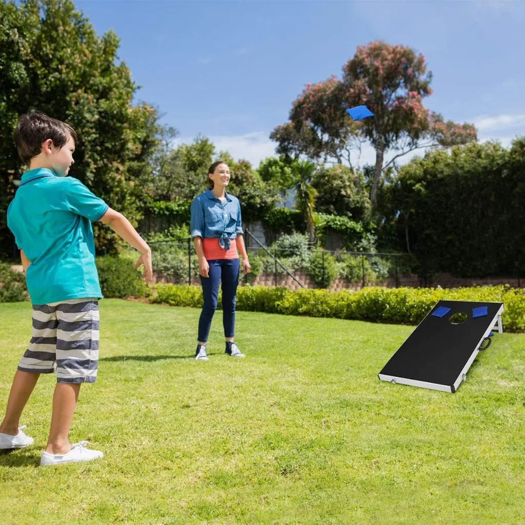 Jeu de Plage Classique Cornhole pour Enfants et Adultes Multi-joueurs