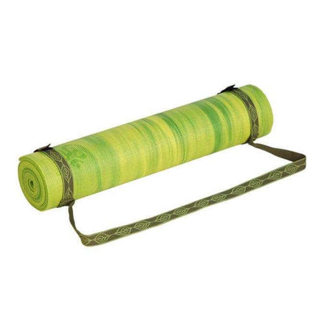 Yogamatten-Tragegurt, gemustert olive grün