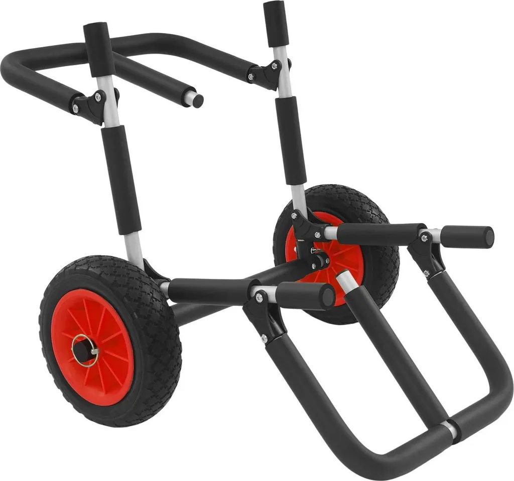 Chariot pour kayak en aluminium rouge transport double surf