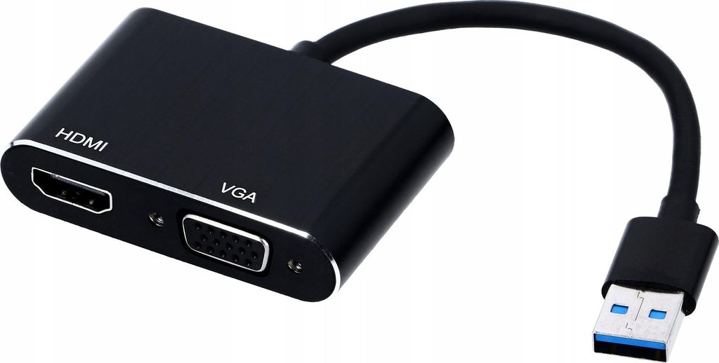 USB 3.0 auf HDMI + VGA KONVERTER ADAPTER GRAFIKKARTEN-HUB-ADAPTER
