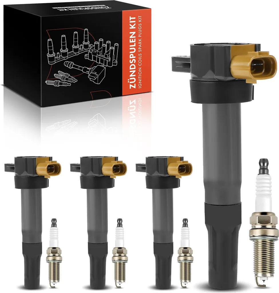 Frankberg 4x Bobine d'Allumage et 4x Bougies pour Suzuki Swift SX4 2.4L