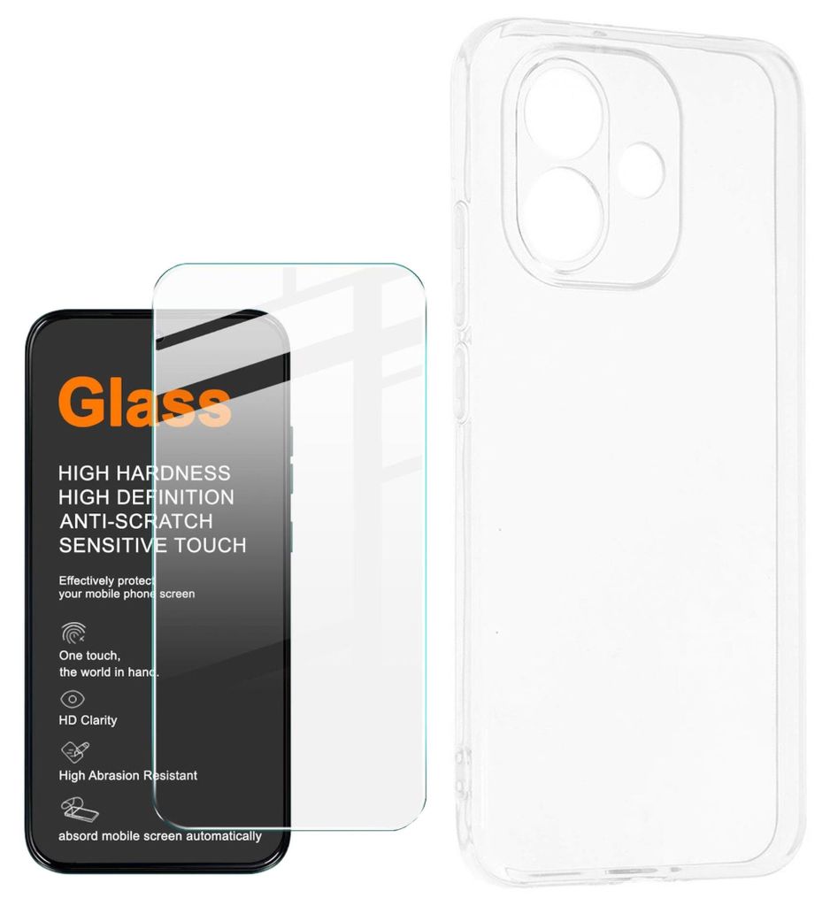 Handyhülle + 9H Schutzglas für Xiaomi Redmi Note 17 TPU Set Produktbild 