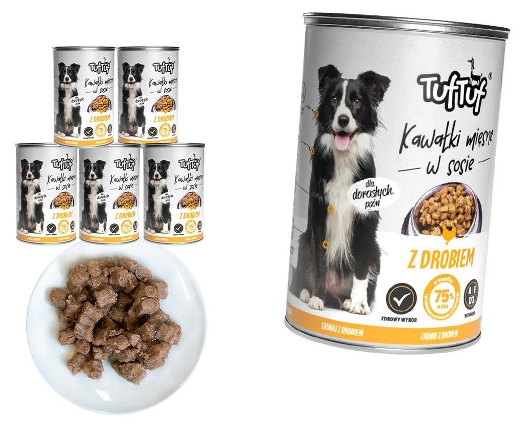 TufTuf | Krmivo pro psy s drůbežím masem – sada 6 plechovek Obrázek produktu 